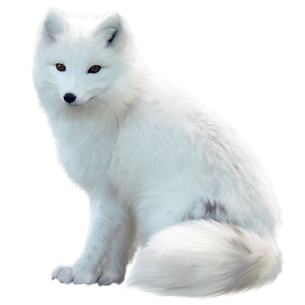 Arctic fox minimalist icon, simple yet elegant logo png